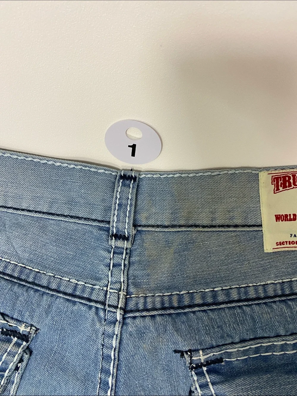 True Religion Men’s Light Blue Relaxed Jeans